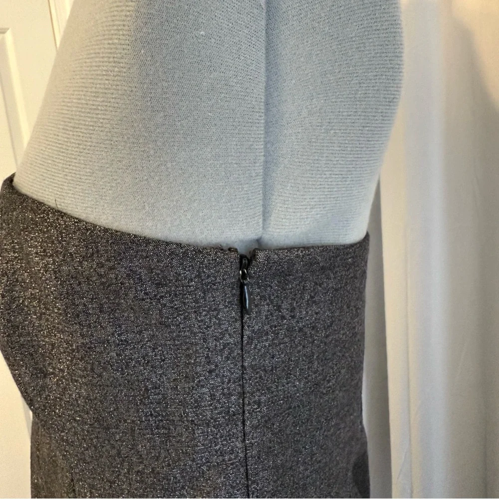 Theory Mica Conie Strapless Shimmer Wool Blend Cocktail Dress Women’s 12 - Picture 5 of 11